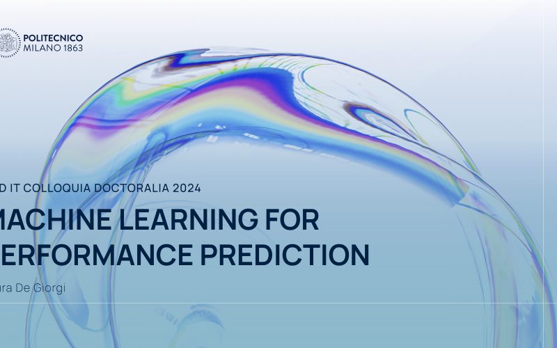 Machine Learning for Performance Prediction